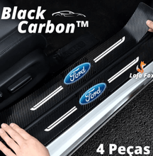 Carregar imagem no visualizador da galeria, Soleira Adesiva de Fibra de Carbono para carros